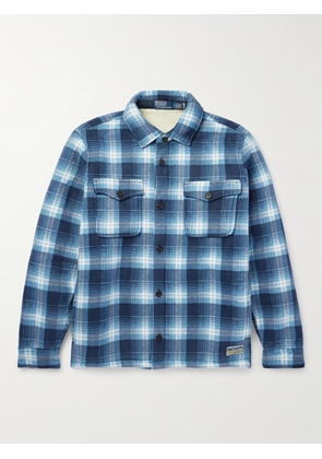 Polo Ralph Lauren - Checked Recycled-Fleece Shirt Jacket - Men - Blue - S