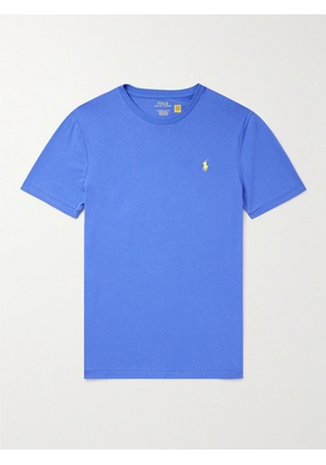 Polo Ralph Lauren - Slim-Fit Logo-Embroidered Cotton-Jersey T-Shirt - Men - Blue - XS