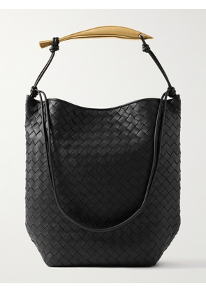 Bottega Veneta - Sardine Hobo Embellished Intrecciato Leather Tote Bag - Men - Black
