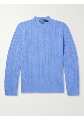 Polo Ralph Lauren - Cable-Knit Cashmere Sweater - Men - Blue - S