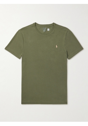 Polo Ralph Lauren - Slim-Fit Logo-Embroidered Cotton-Jersey T-Shirt - Men - Green - XS