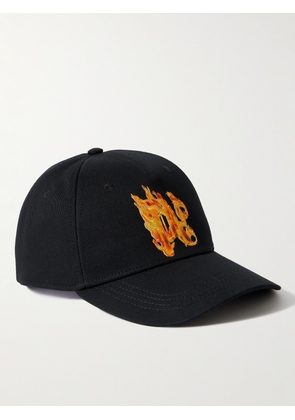 Palm Angels - Embroidered Cotton-Twill Baseball Cap - Men - Black