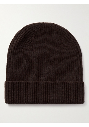 Anderson & Sheppard - Ribbed Cashmere Beanie - Men - Brown
