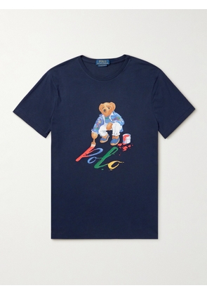 Polo Ralph Lauren - Slim-Fit Logo-Print Cotton-Jersey T-Shirt - Men - Blue - XS