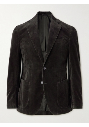 De Petrillo - Slim-Fit Cotton Corduroy Suit Jacket - Men - Brown - IT 46