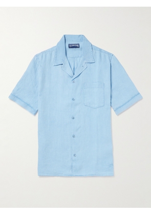 Vilebrequin - Charli Camp-Collar Linen Shirt - Men - Blue - S