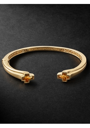 Stephen Webster - 18-Karat Recycled Gold and Citrine Cuff - Men - Gold