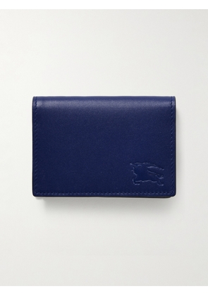 Burberry - Logo-Debossed Leather Bifold Cardholder - Men - Blue