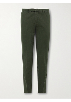 Boglioli - Slim-Fit Garment-Dyed Cotton-Blend Twill Suit Trousers - Men - Green - IT 46
