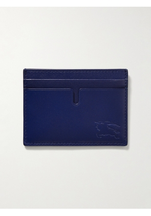 Burberry - Logo-Debossed Leather Cardholder - Men - Blue