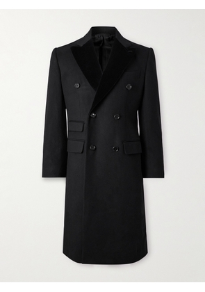De Petrillo - Double-Breasted Wool and Cashmere-Blend Coat - Men - Black - IT 46