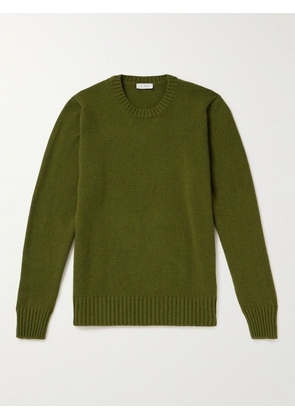 De Petrillo - Slim-Fit Wool and Cashmere-Blend Sweater - Men - Green - IT 46