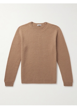 Boglioli - Slim-Fit Brushed Wool and Cashmere-Blend Sweater - Men - Brown - S