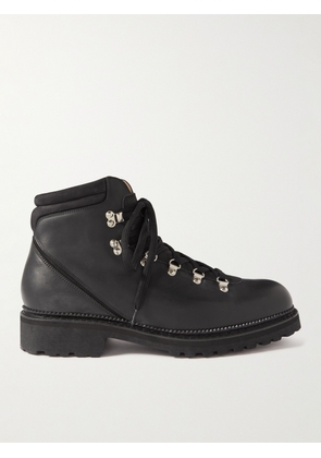 J.M. Weston - Nubuck-Trimmed Leather Boots - Men - Black - UK 8