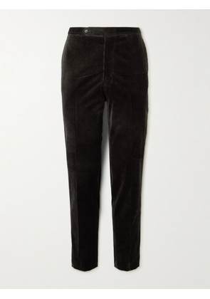 De Petrillo - Straight-Leg Cotton Corduroy Suit Trousers - Men - Brown - IT 46