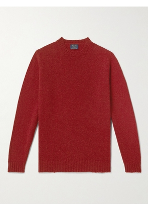 William Lockie - Shetland Wool Sweater - Men - Red - S