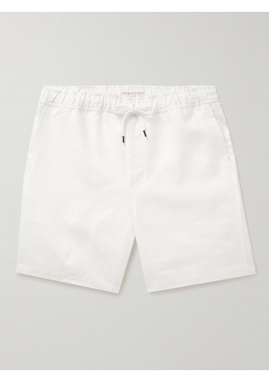 Derek Rose - Sydney 1 Straight-Leg Linen Drawstring Shorts - Men - White - S