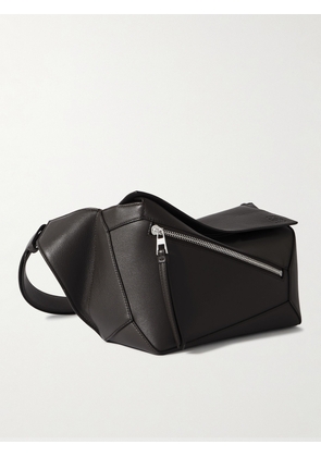 LOEWE - Puzzle Edge Small Leather Belt Bag - Men - Gray