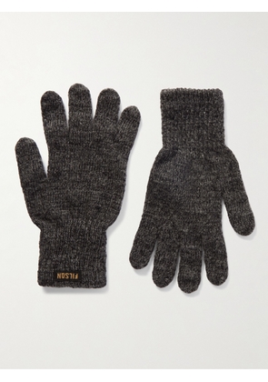 Filson - Logo-Appliquéd Wool-Blend Gloves - Men - Gray - M