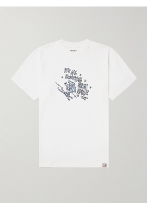 Carhartt WIP - Printed Cotton-Jersey T-Shirt - Men - White - XS