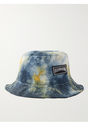 Vilebrequin - Logo-Appliquéd Linen Bucket Hat - Men - Blue - XS/S