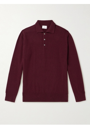 Kingsman - Wade Merino Wool and Cashmere-Blend Polo Shirt - Men - Burgundy - S