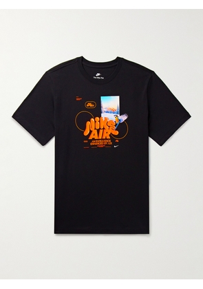 Nike - Sportswear Printed Cotton-Jersey T-Shirt - Men - Black - XS