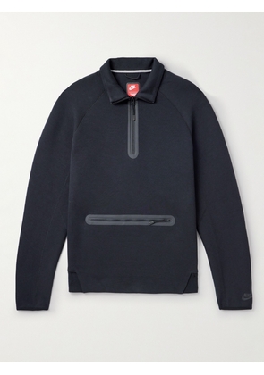 Nike - Cotton-Blend Jersey Half-Zip Sweatshirt - Men - Black - XS
