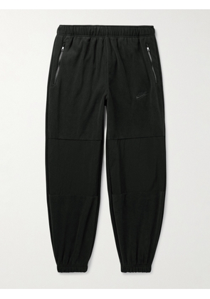 Nike - Club Straight-Leg Logo-Embroidered Nylon-Trimmed Fleece Sweatpants - Men - Black - XS