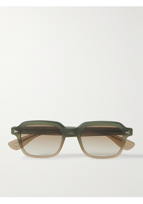 Garrett Leight California Optical - OG Freddy P Sun Square-Frame Acetate Sunglasses - Men - Green