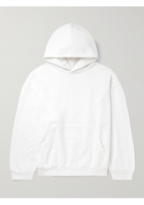Balenciaga - Logo-Print Cotton-Jersey Hoodie - Men - White - S