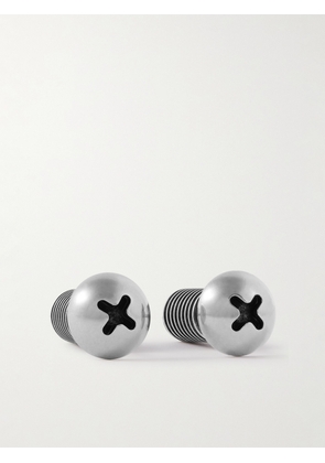 Balenciaga - Screw Antiqued Silver-Tone Earrings - Men - Silver