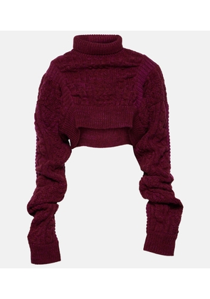 Noir Kei Ninomiya Cable-knit wool sweater