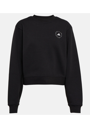 Adidas by Stella McCartney Logo cotton-blend jersey sweatshirt