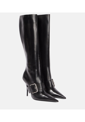 Balenciaga Knife 110 leather knee-high boots