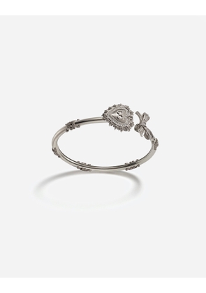 Dolce & Gabbana Devotion Bracelet In White Gold With Diamonds - Woman Bracelets White S