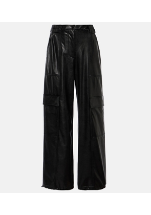Simkhai Sofia faux leather cargo pants