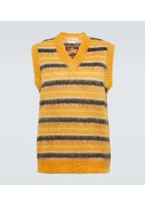 Marni Striped mohair-blend sweater vest