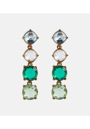 Oscar de la Renta Half and Half Gallery drop earrings