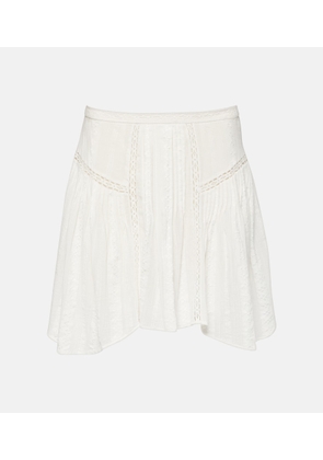 Marant Etoile Jorenaga asymmetric lace miniskirt