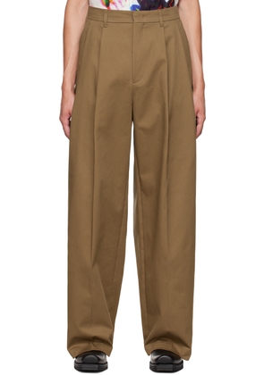System SSENSE Exclusive Brown Wide-Leg Trousers