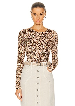 Isabel Marant Etoile Jazzy Top in Ochre - Brown. Size 34 (also in 36, 38, 40, 42).