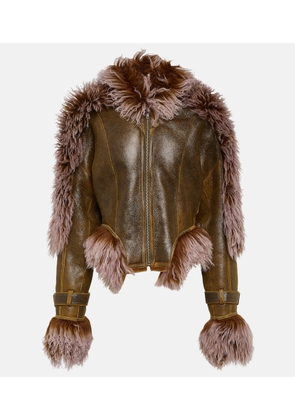 Jean Paul Gaultier x KNWLS shearling and leather jacket
