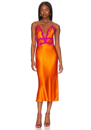 CAMI NYC Bibiana Dress in Orange. Size 6, 8.