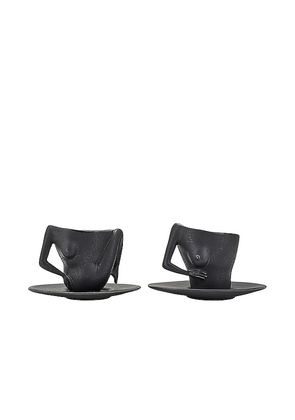 Anissa Kermiche C Cups Coffee Cups Set Of 2 in Black.