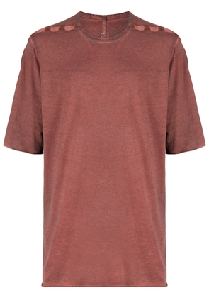 Isaac Sellam Experience contrast-trim cotton T-shirt - Red