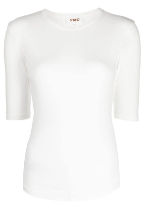 YMC half-sleeve organic-cotton top - White
