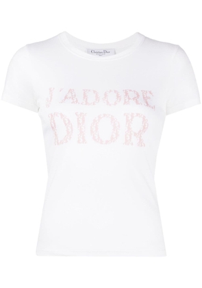 Christian Dior 2004 pre-owned J'Adore Dior jersey T-shirt - White