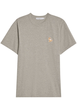 Maison Kitsuné Chillax Fox-patch cotton T-shirt - Grey