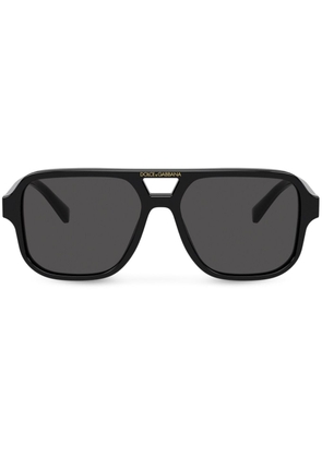 Dolce & Gabbana Eyewear Think pilot-frame sunglasses - Black